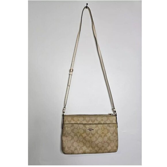 Coach F58316 Signature POP Crossbody East/West Leather Handbag - Picture 2 of 10